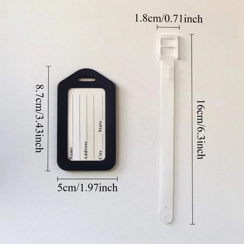 5/10PCS Luggage Tag Boarding Shipping Travel Accessory Women Men Suitcase Address Name Portable Label