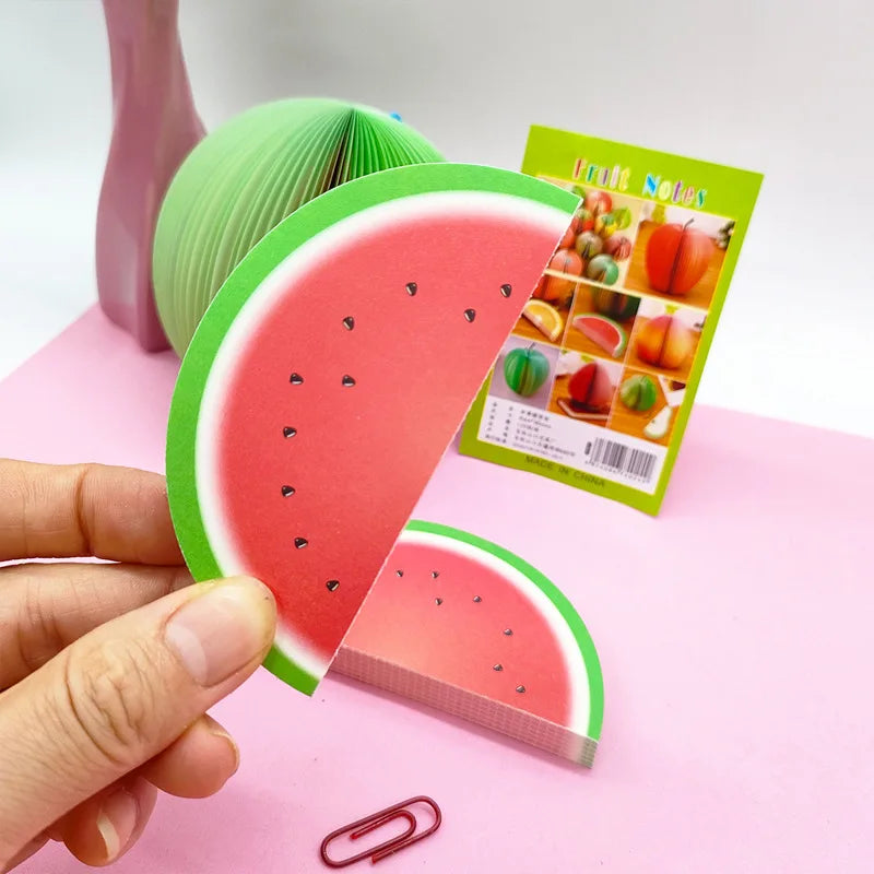 125 Sheets Creative Fruit Shapes Sticky Note Pads Notepads, Sticker Paper, Memo Pads, for School Stationery Office Supplies
