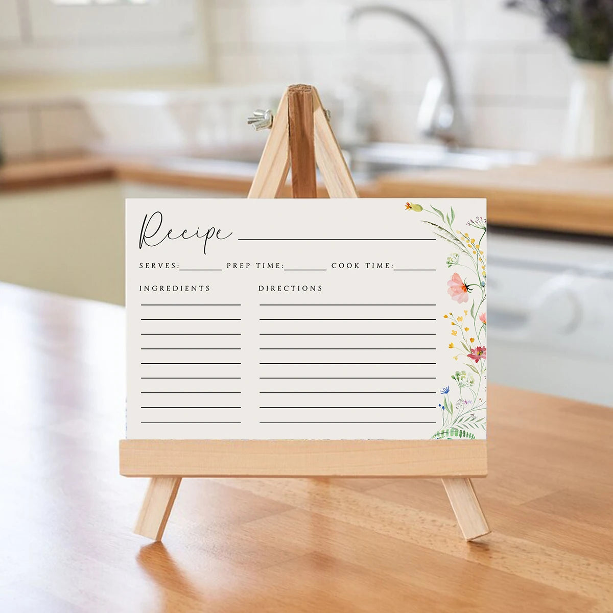 50pcs Double-sided No-smear Cardstock Blank Thick Recipe Note Cards，family Menu And Record Kitchen Information Classification