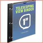 WOT I Telescoping 3 Ring Binder 1 Inch, Expandable Binder - Patented Design for Easy Portability, Holds 8.5x11 Paper, Perfect for School, Office & Home Organization