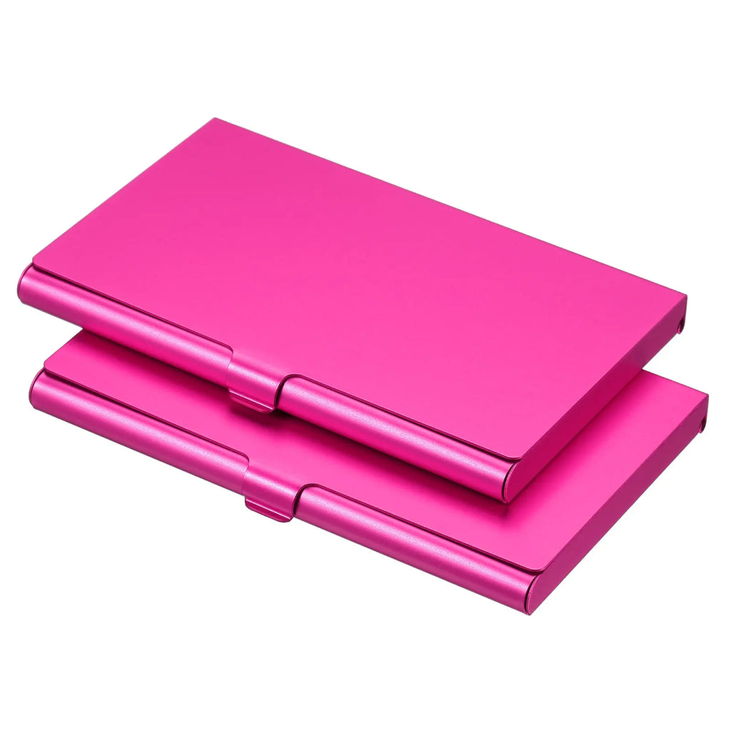 1/2/3Pcs Business Card Holder Metal Box Cover Credit Card Holder Aluminum Alloy Flip Cover Slim Name Cards Case for Women Men