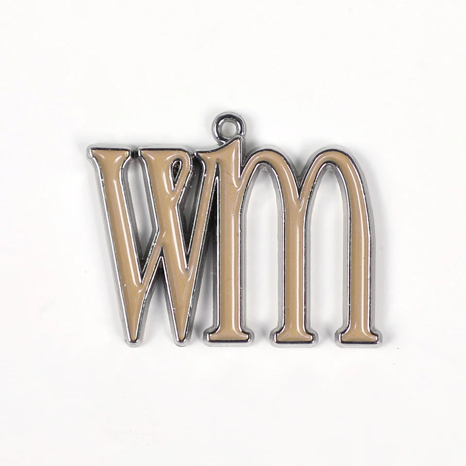 Custom Logo 3D Metal Letters Zinc Alloy Name Tag for Handbag Clothing Metal Labels Sew-On