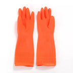 New Kitchen Cleaning Latex Dish Washing Gloves Rubber Thickened and Lengthened Household Laundry Gloves