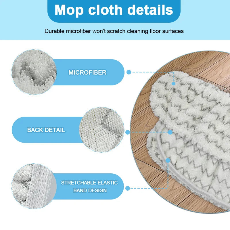 2pcs Reusable Microfiber Mop Pads for Swiffer Sweeper XL Dry Sweeping Wet Mop Cloths Replacement Sweeping Mopping Pad Refill