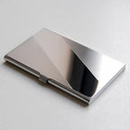 2022 New Waterproof Stainless Steel Business ID Credit Card Holder Luxury Silver Aluminium Case Cover Unisex Card Wallet