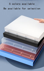 2023 NEW A4 4-hole D-type clip clip Blue PP folder perforated transparent binder folder a4 folder
