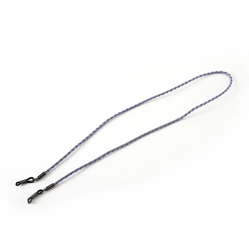 Multi Color Braided Leather Eyeglass Strap Anti Lost Sunglasses Lanyard Non Slip Eyewear Chain Neck Cord Holder For Men Women