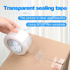 Transparent Tape  BOPP White Packaging Sealing Logistics Carton High Viscosity Express Office Fixed Items Bundling Parcels