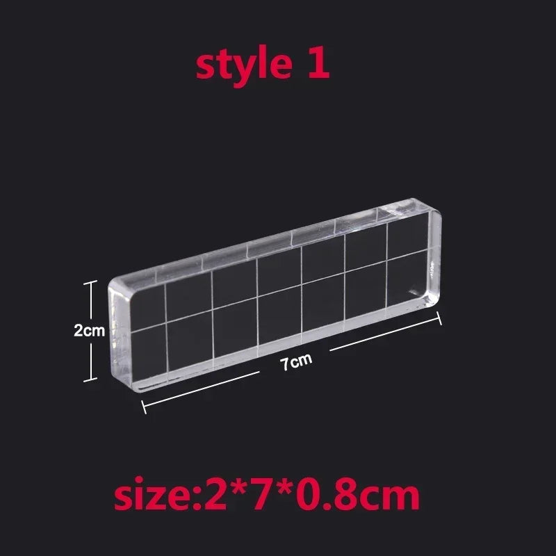 9 Sizes Clear Acrylic Stamp Block for DIY Crafts Card Making Decorations Scrapbooking Handmakes Use with Acrylic Stamps Tools