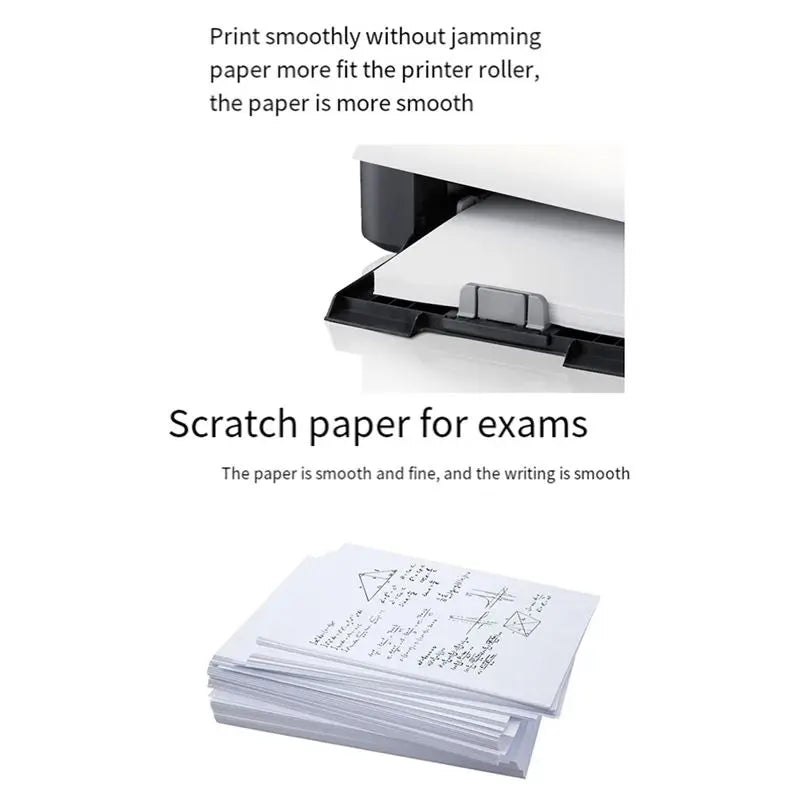 AC57-A4 Copy Paper, Printer Paper, Multipurpose, Printer Paper 8.27X11.69 Inch White, White Paper,Office Supplies(500 Sheets)