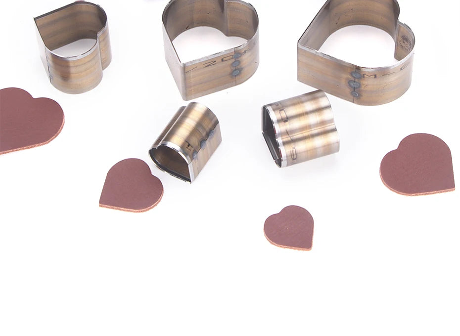 7Pcs Leather Die Cutter Hollow Punching Tool Cutting Mold Punching Die Set for Handmade DIY Leather Craft 20/25/30/35/40/45/50mm