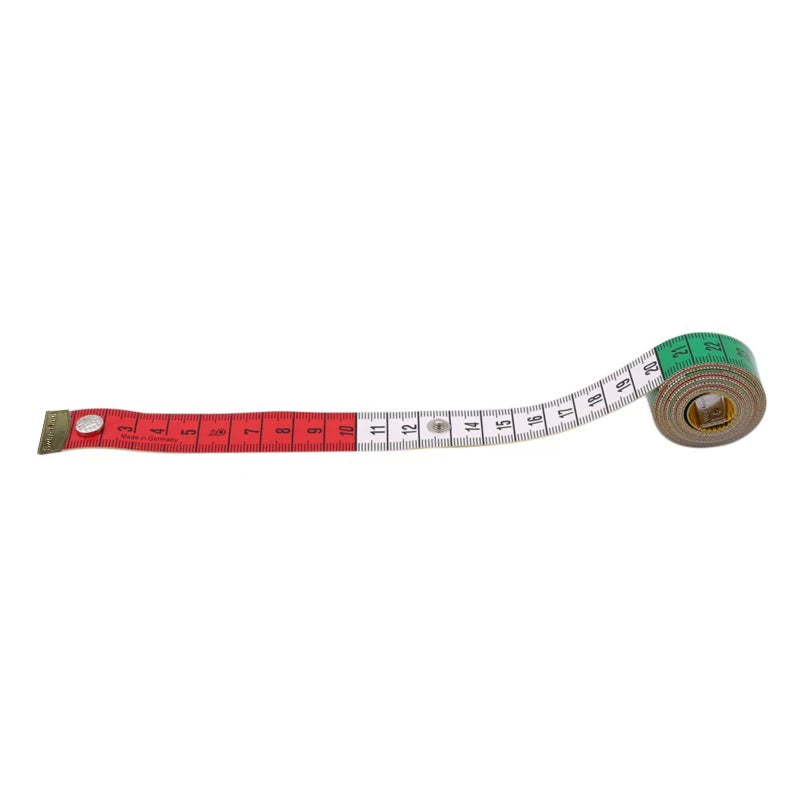 1.5M Soft Tape Measure Tailor's Tape With Snap Fasteners Body Measuring Double-sided Ruler For Needlework Sewing Tool NEW