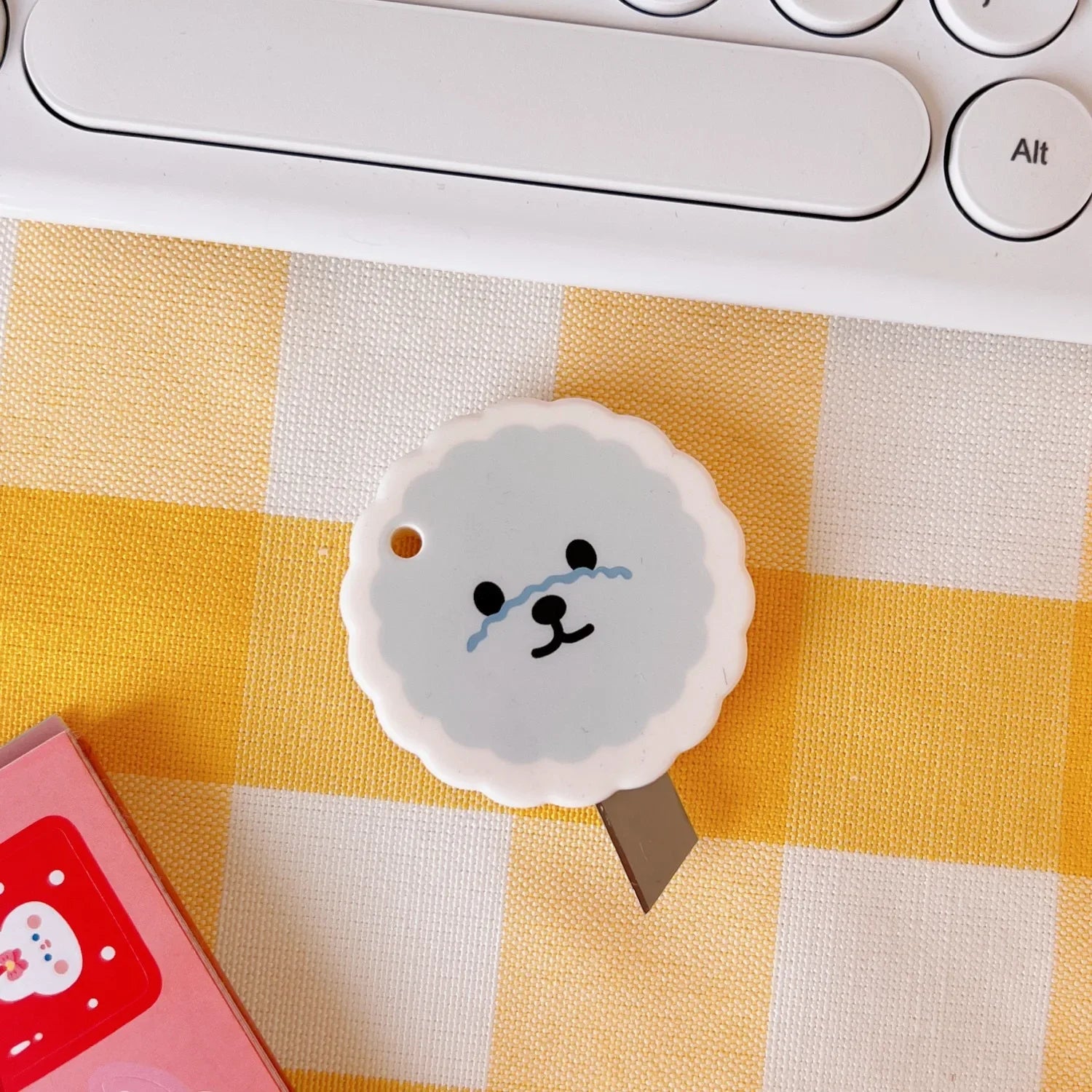 Cute Cat Paw Cloud Utility Knife MINI Pocket Sized Craft Wrapping Box Paper Envelope Cutter Letter Opener Student Art Supplies