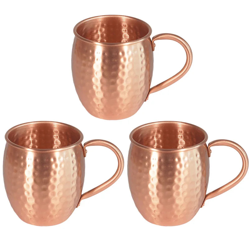 100% Copper Moscow Mule Mug Durable Coppery Beer Mugs 350ml Coffee Mug Milk Cup Pure Copper Bar Cup Drinkware