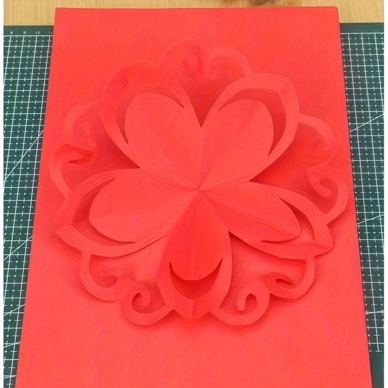 100pcs Red Double Sided Origami Handmade Square Paper cutting DIY Scrapbooking Craft A4 80gsm Copy Paper Inkjet Laser Printing