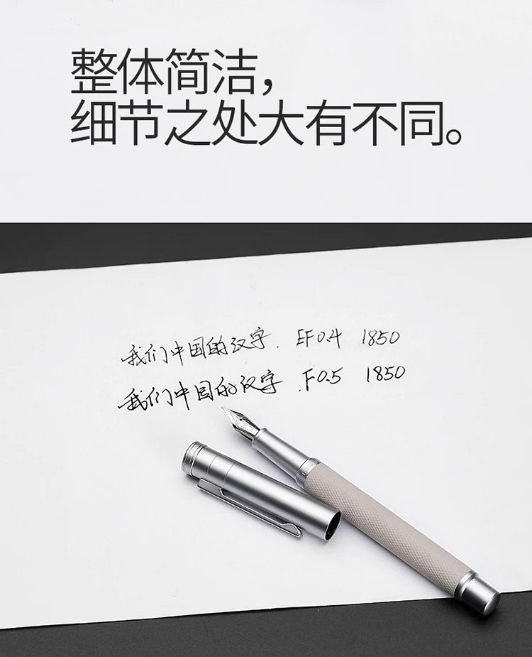 LT Hongdian Titanium Black Forest Pen Calligraphy Student Business Office Women Boxed 1850 Gift Ink Pen