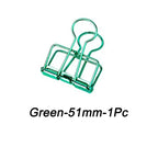 High Quality 51/32/19mm Multicolor Metal Binder Clip Clamp Paper Bookmark Clips Decorative Journal Clips School Office Supplies
