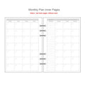 Diary 2025 Classic 6 Holes Binder Notebook Inner Paper Core/refilling Inner Papers:line,grid,dots,list,daily Weekly Monthly Plan