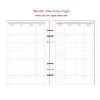 Diary 2025 Classic 6 Holes Binder Notebook Inner Paper Core/refilling Inner Papers:line,grid,dots,list,daily Weekly Monthly Plan