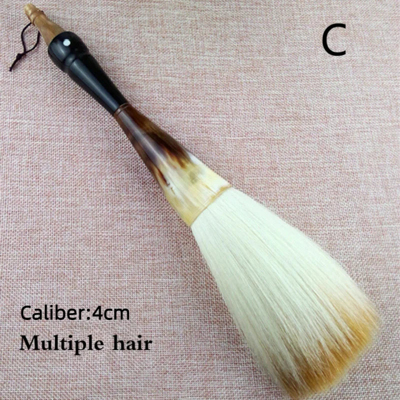Chinese Calligraphy Brush Oxhorn Pen holder Brush Pen Extra Large Mixed Hair Painting Writing Brushes Art Stationary Supplies