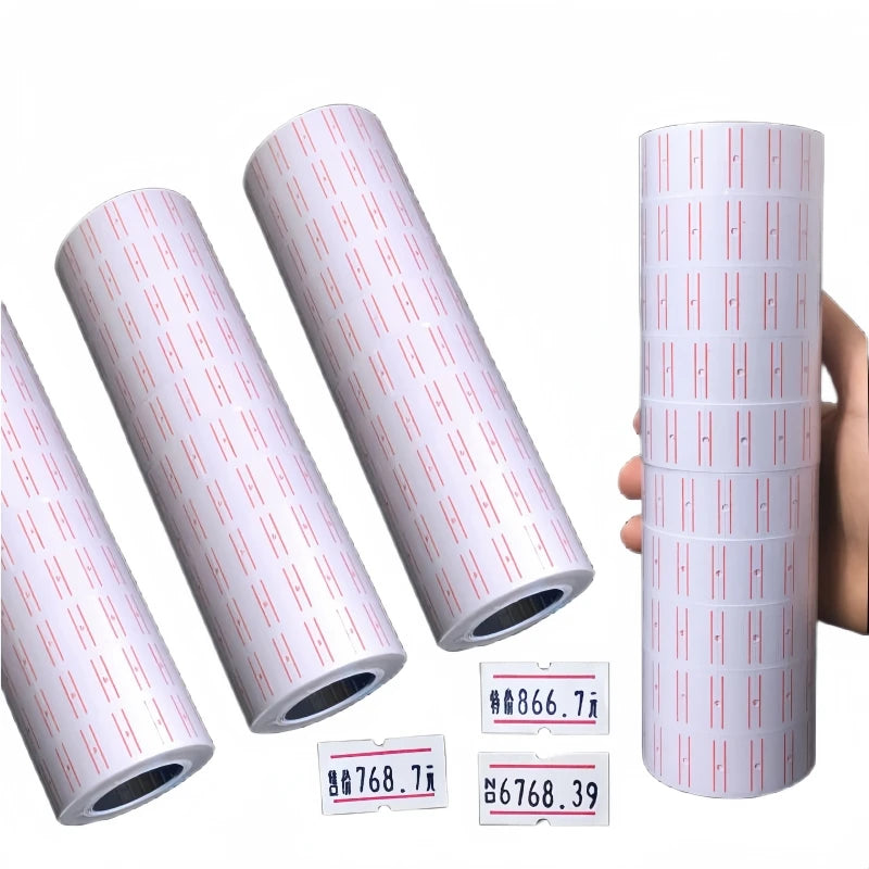 400*10/Roll Price Label Tag for MX-5500 Price Gun Label Sticker White Retail Shop Supermarket Commodity Price Gun Label Paper