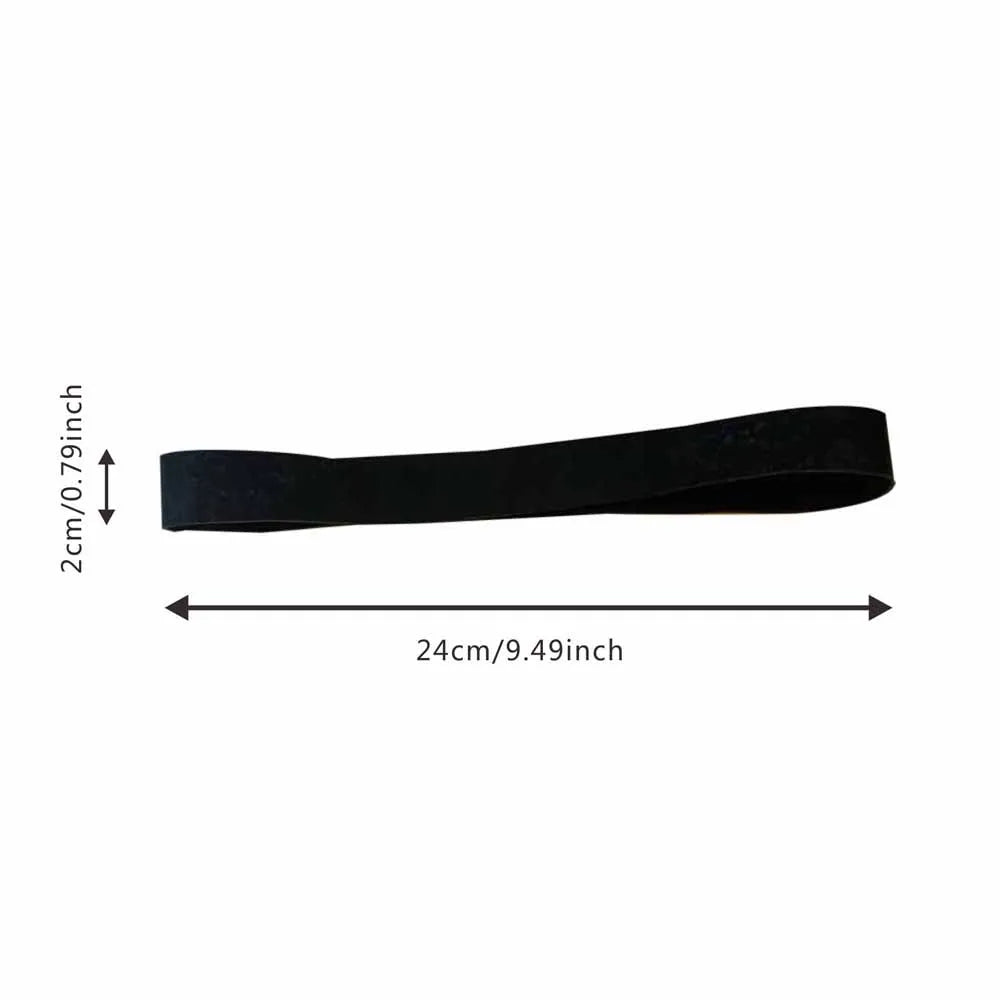 7pcs Rubber Bands Wide 20mm Black Elastic Rubber Band Heavy Duty Strong Large Package Packing Tie School Organizing File Ties