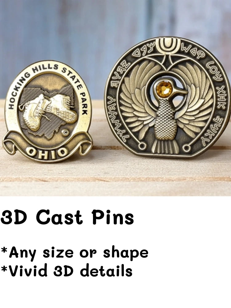 [Minimum 100pcs] Custom Logo Enamel Pin Soft/Hard Label Customized Metal Badges Lapel Brooches On Backpack Or Friend Gift