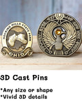 [Minimum 100pcs] Custom Logo Enamel Pin Soft/Hard Label Customized Metal Badges Lapel Brooches On Backpack Or Friend Gift