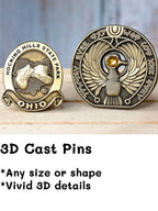 [Minimum 100pcs] Custom Logo Enamel Pin Soft/Hard Label Customized Metal Badges Lapel Brooches On Backpack Or Friend Gift