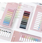200 Sheets Index Tabs Self Adhesive Page Markers Transparent Sticky Notes Classify Files Flags Posted It Planner Stickers