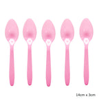 Rose Gold Disposable Knife Fork Spoon Cutlery Set Disposable Tableware Birthday Party Decorations Wedding Baby Shower Supplies