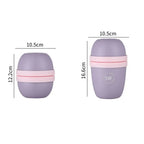 Double Layer Overnight Oats Container with Lids and Spoons Seal Breakfast Cup Milk Cup PP Large Capacity