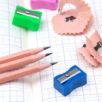5/10/20PCS Pencil Sharpener Random Mixed Color Plastic Single Hole Manual Pencil Sharpeners Useful Stationery Student Favors ZYF