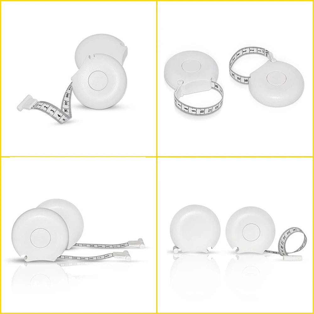 Measuring Tape 200cm/80 Inch Noise Elimination Body Waist Chest Measurement Retractable Measuring Ruler Fitness Ruler