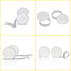 Measuring Tape 200cm/80 Inch Noise Elimination Body Waist Chest Measurement Retractable Measuring Ruler Fitness Ruler