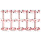 Loose Leaf Binders 5 Colors 3-hole Book Rings Translucent Binding Spines Combs Snap Split for DIY Diary Scrapbook School Supply