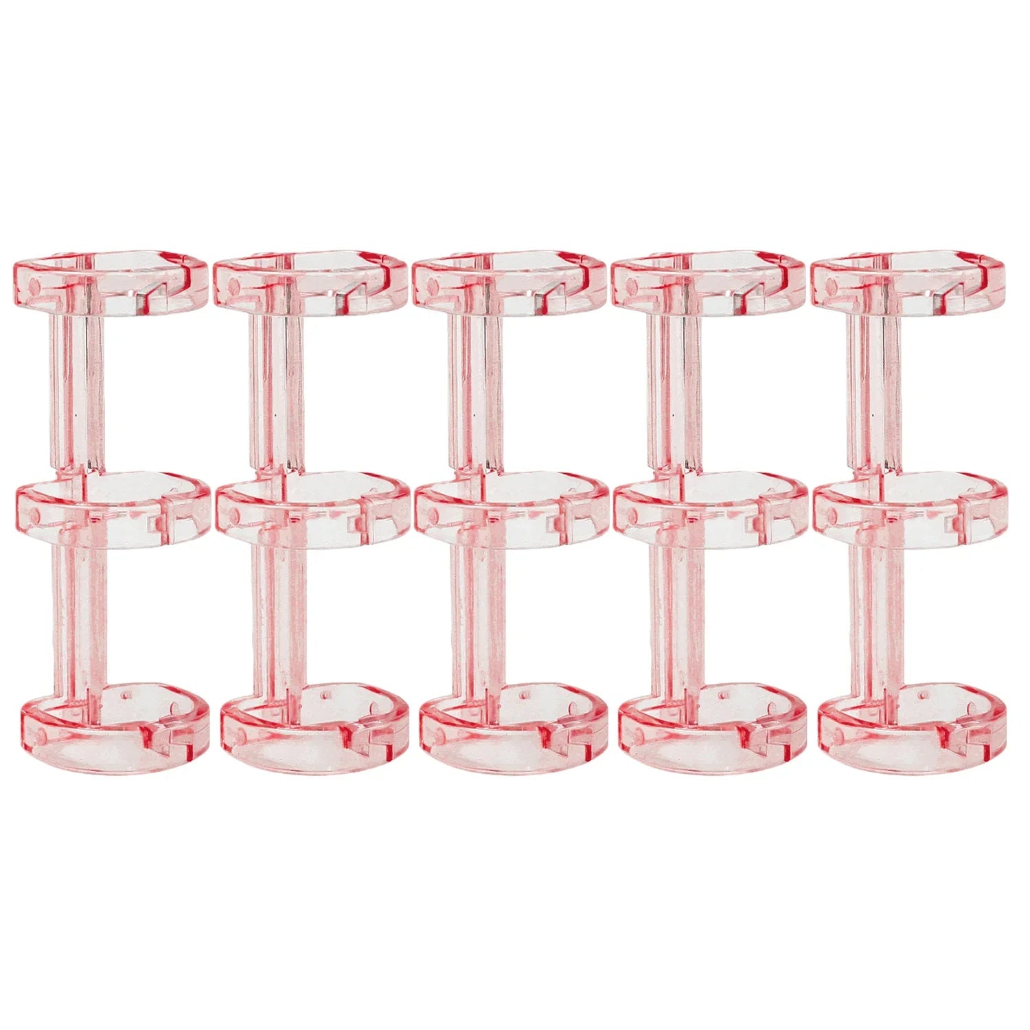 Loose Leaf Binders 5 Colors 3-hole Book Rings Translucent Binding Spines Combs Snap Split for DIY Diary Scrapbook School Supply