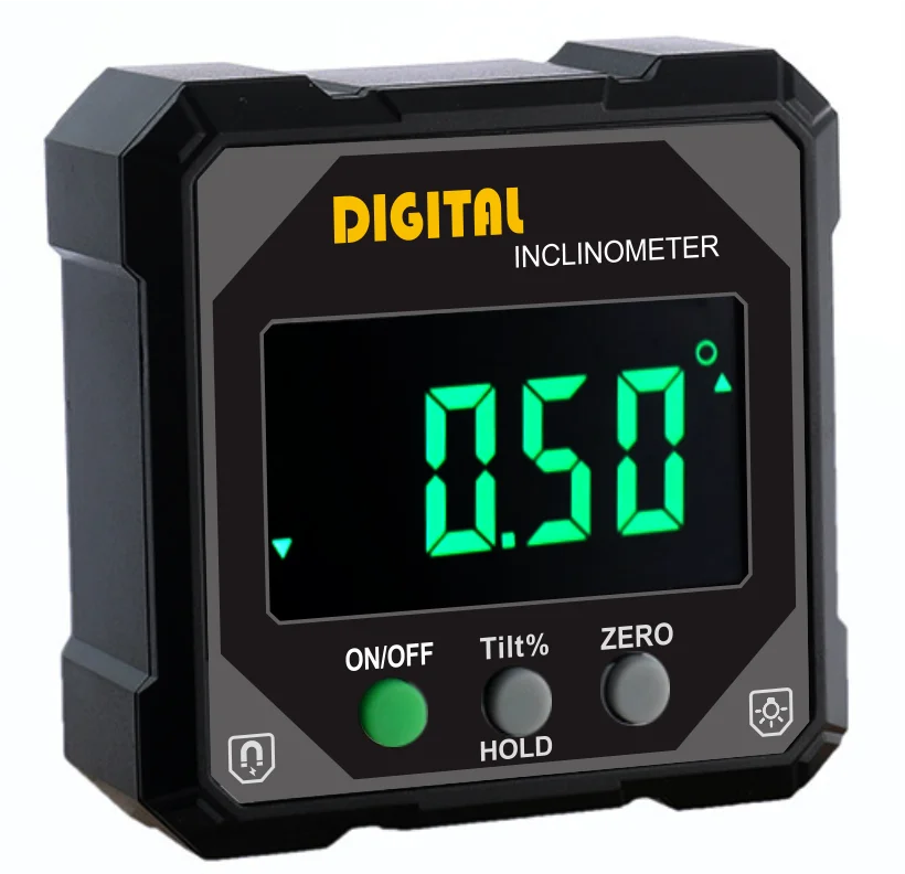 4 Types ETOPOO 4*90 Multi Functional 4-Sides Magnetic Digital Protractor Angle Measure Inclinometer Level Box Charging Angle