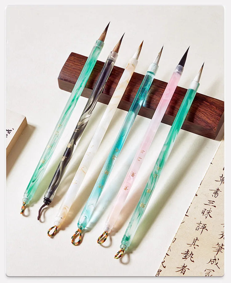 Skinny Gold Writing Special Brush for Beginners To Learn Chinese Painting Professional Practice Small Case Hook Brush