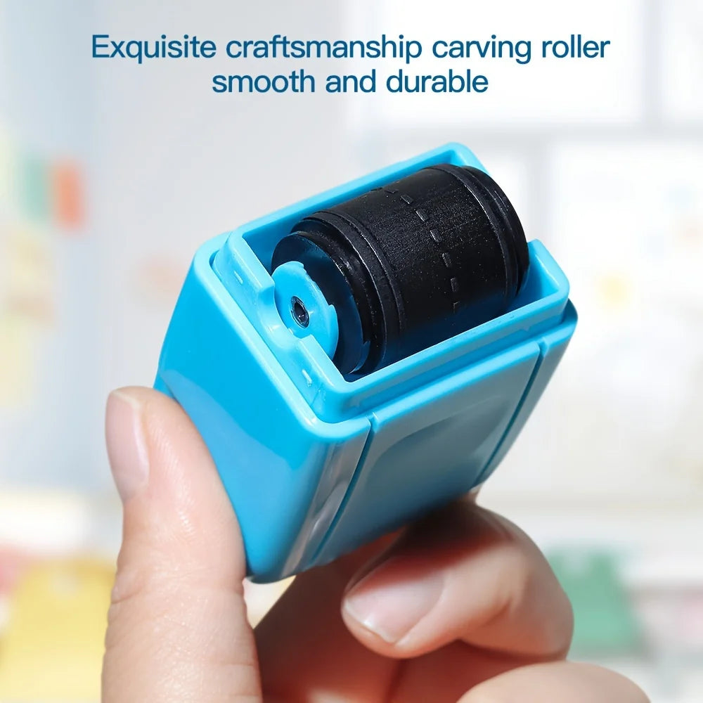 1pc Plastic Confidential Stamp Identity Protection Roller Stamps Express Privacy Data Guard Information Identity Address Blocker