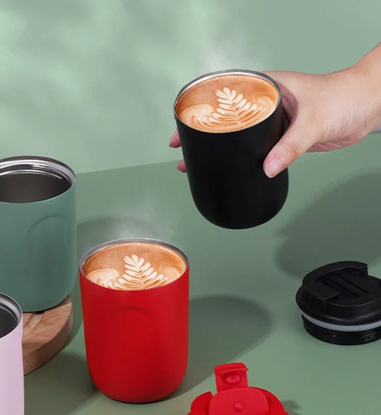 Mini Thermos Bottle Coffee Mug Stainless Steel Cup Thermal Leakproof Vacuum Flask Double Wall Tumbler Insulated Travle Drinkware