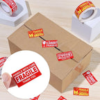 250Pcs/roll  Fragile Warning Sticker Care Shipping Special Tag Useful Shipping Express Label Handle With Care Keep