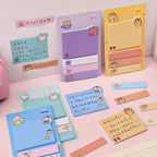 Cartoon Sticky Notes kawaii Cute Memo Pad Portable Index Label Stickers Notes School Stationery Supplies