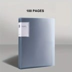 Folder 20/30/40/60/80/100 Inner Pages, Data Book A4 Transparent Insert Folder Album Storage Folder, Large Capacity Office Folder