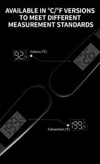 MHW-3BOMBER Wand Coffee Stirrer with Digital Thermometer Coffee Syphon Stir Stick for French Press Barista Coffee Accessories