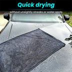 AUTOBRIGHT Microfiber 60*90cm 1300gsm One Wipe Drying Towel Car Wash Cloth Premium Cloth Thicken Soft Professional Car Cleaning