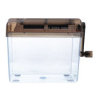 Desktop Manual Shredder Hand Crank A4 Paper Cutter Mini Strip Shredder for Documents Financial Securities Offices Easy Cleaning