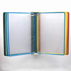 10 Page Flipping Folder A4 Wall Mounted Standard Operation Manual Data Display Rack PVC+metal Frame Material