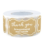 250pcs Paper Thank You For Your Order Stickers Seal Labels Thanks For Shopping Supporting My Small Business Shipping Label 3*5cm