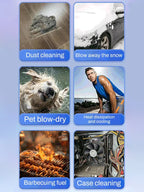 500000RPM Air Blower X11 Super Powerful Compressed Air Duster Electricity Consumption Display Air Vacuum Blower Jet Fan For Car